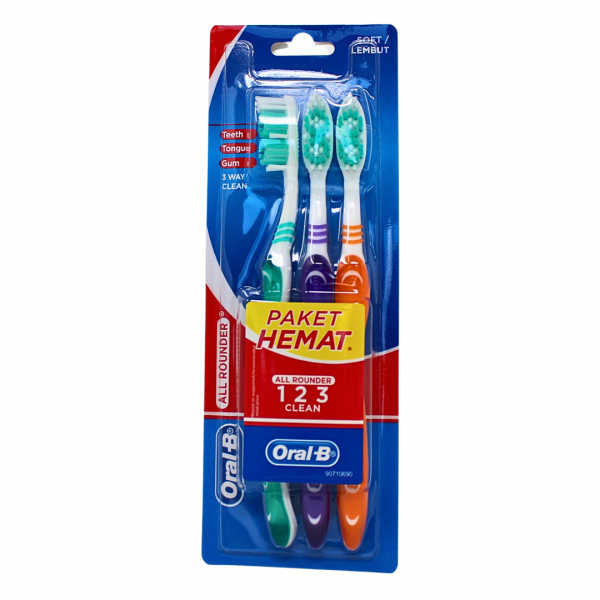 Oral-B Toothbrush Soft All Rounder 3pk